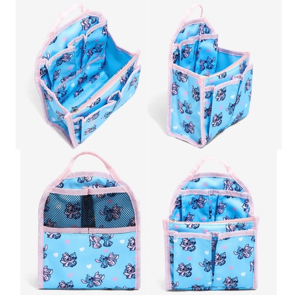 Disney Angel & Stitch 2-in-1 Mini Backpack Fanny Pack Cardholder & Organizer NWT - Picture 3 of 15